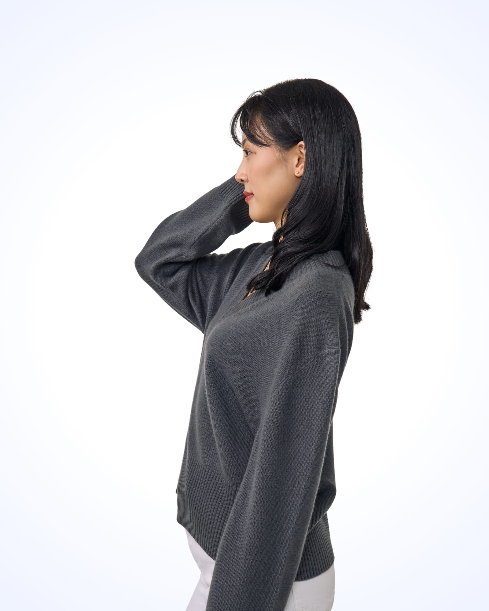 cashmere high neck sweater in norway - vinterlyn pure cashmere