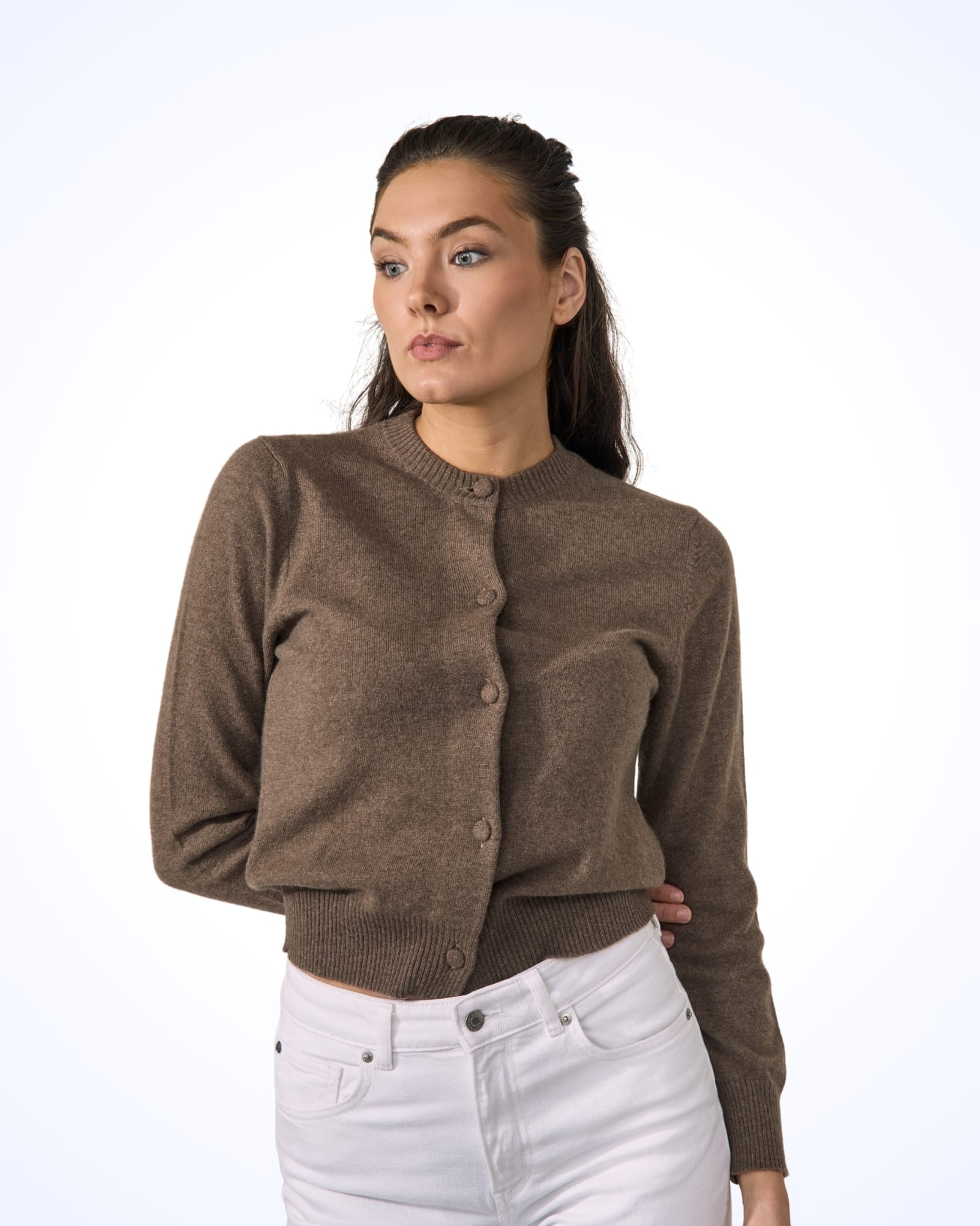 cashmere brown sweater in norway - vinterlyn pure cashmere