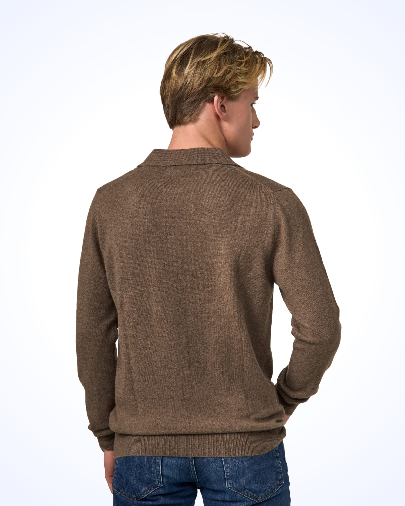 cashmere polo sweater in norway - vinterlyn pure cashmere