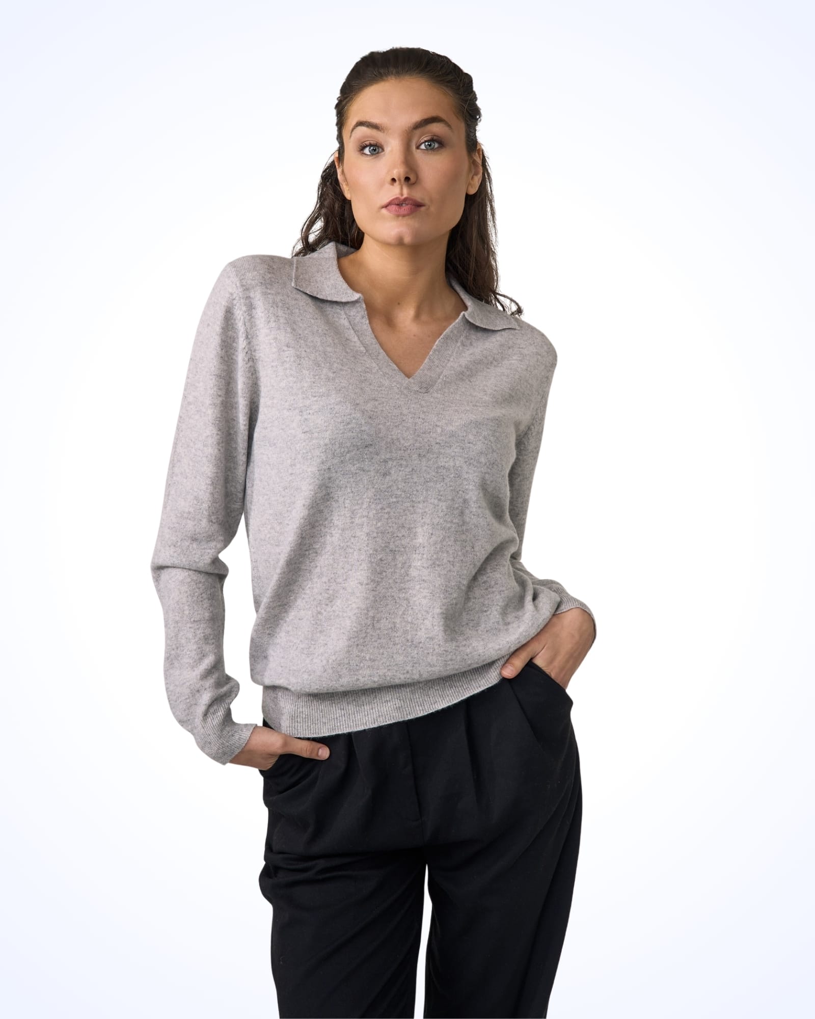 cashmere high neck sweater in norway - vinterlyn pure cashmere