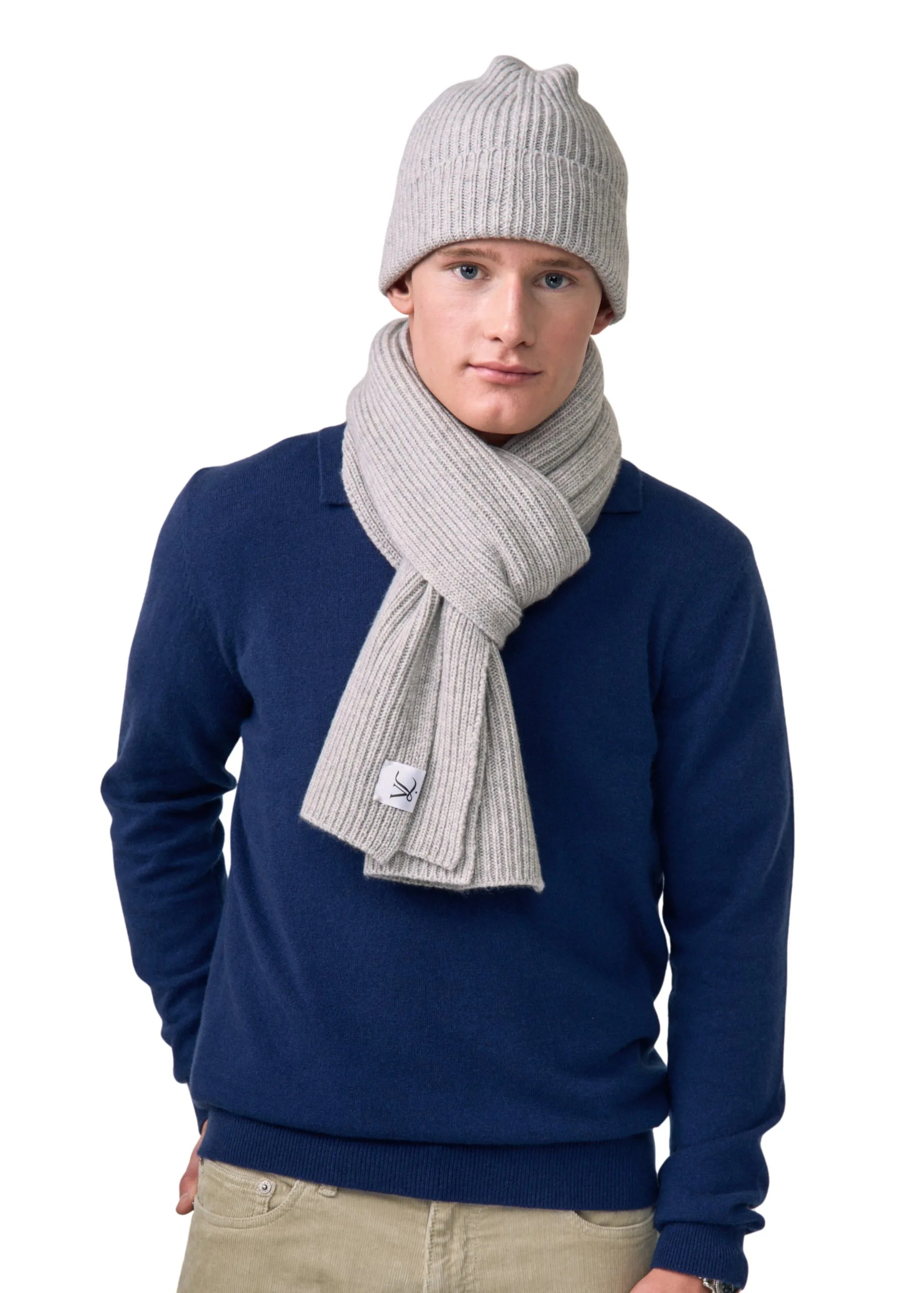 Cashmere Fjord-Knit Beanie - Vinterlyn Pure Cashmere