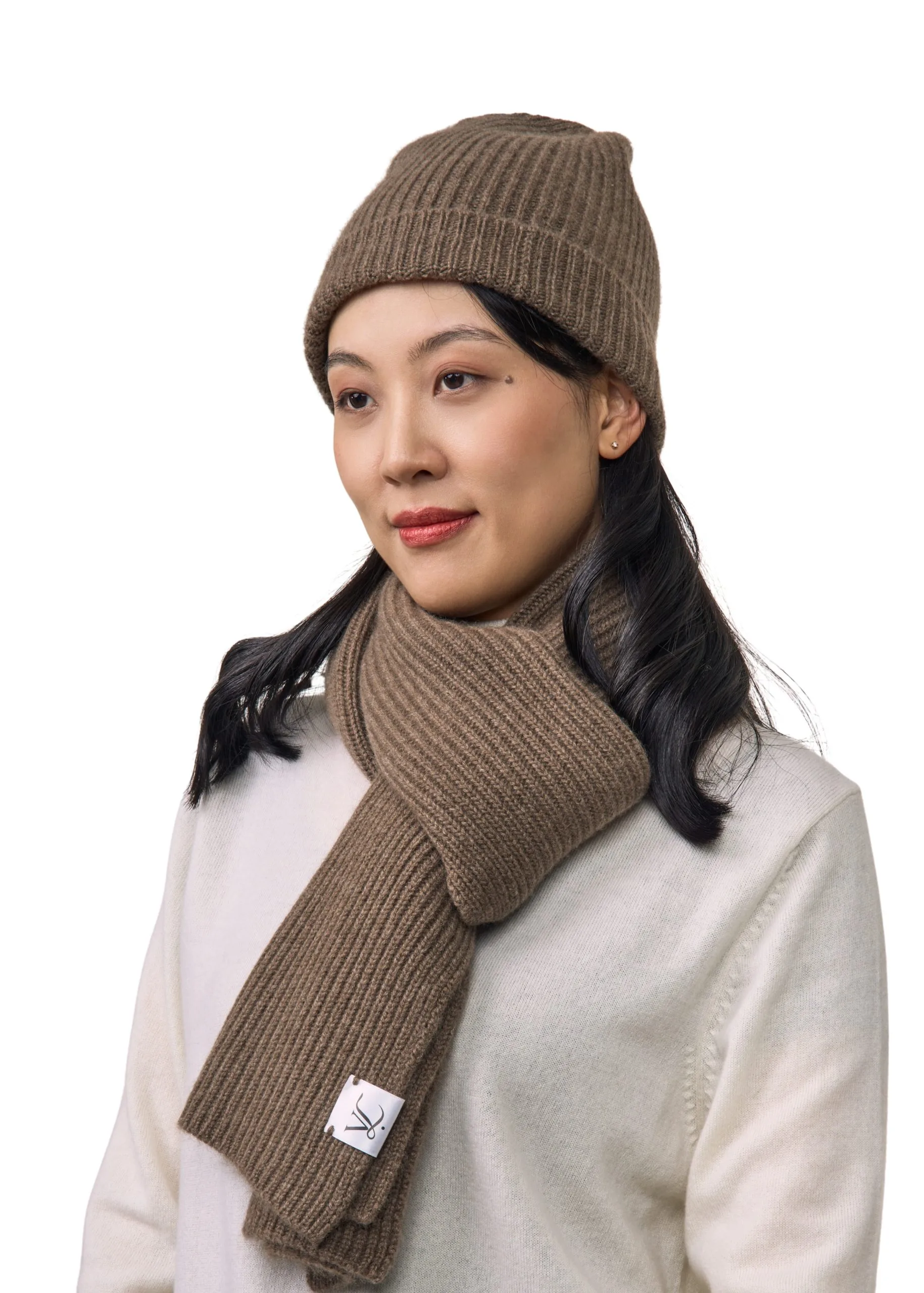 Cashmere Fjord-Knit Beanie - Vinterlyn Pure Cashmere